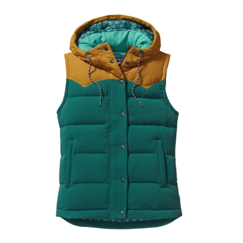 RARE!! Patagonia Women’s Hooded Bivy Vest - Arbor Green
